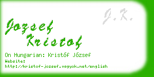 jozsef kristof business card